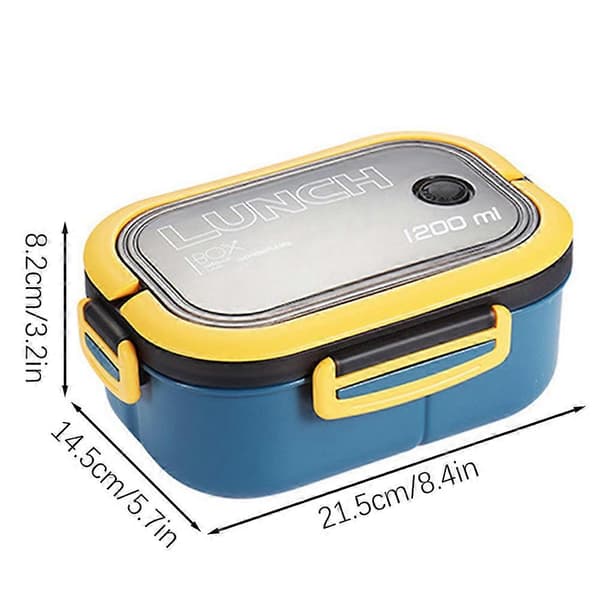 Portable Sealed Lunch Box Microwave Hermetic Bento Box for Indoor Outdoor