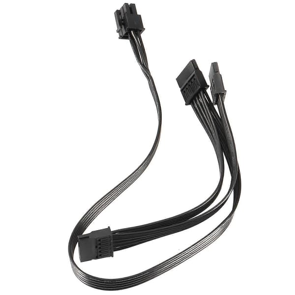 2 stk 6-pin til 3x Sata-driver strømkabel for Evga Supernova 650 750 850 1000 1600 2000 G2 G3 P2 T2