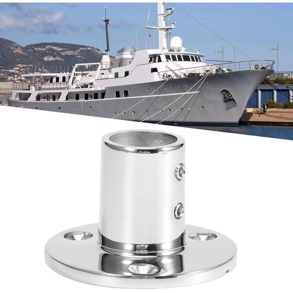 90 graders rundrørsbase rækværksbeslag 316 rustfrit stål marinebåd hardware 25mm/1\"
