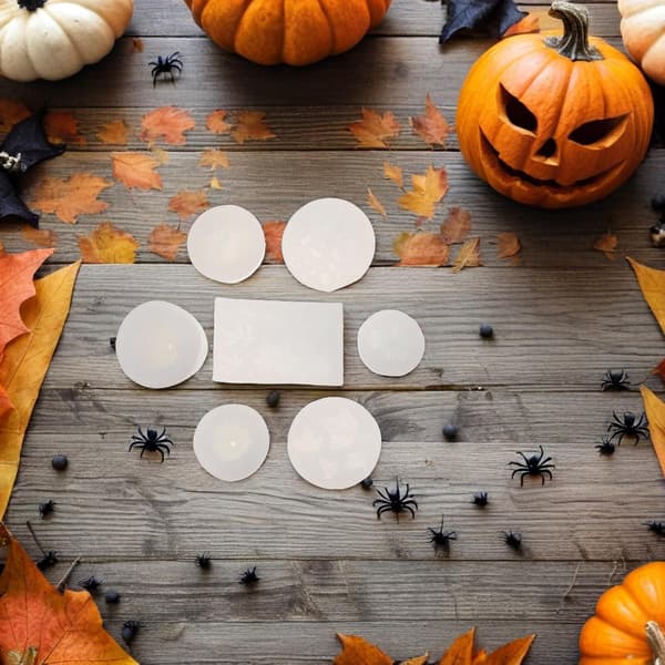 7 st græskar ahornblad harpiksform til Halloween håndværk DIY lysfremstilling silikoneforme