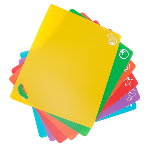 6-piece Cutting Board Set Flexible Non-Slip Vegetable and Meat Tools Mats Kitchen Utensils