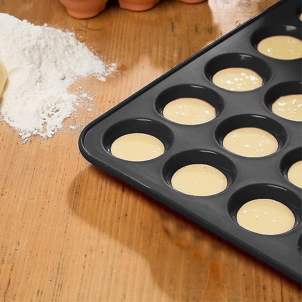 Non-stick 24-hulls og 12-hulls muffinsbrett - Non-stick bakeformer