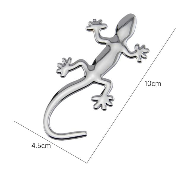 Stjernelogo Gecko Metal 3D Bilmærke Emblem Dekal Solid Bilmærke