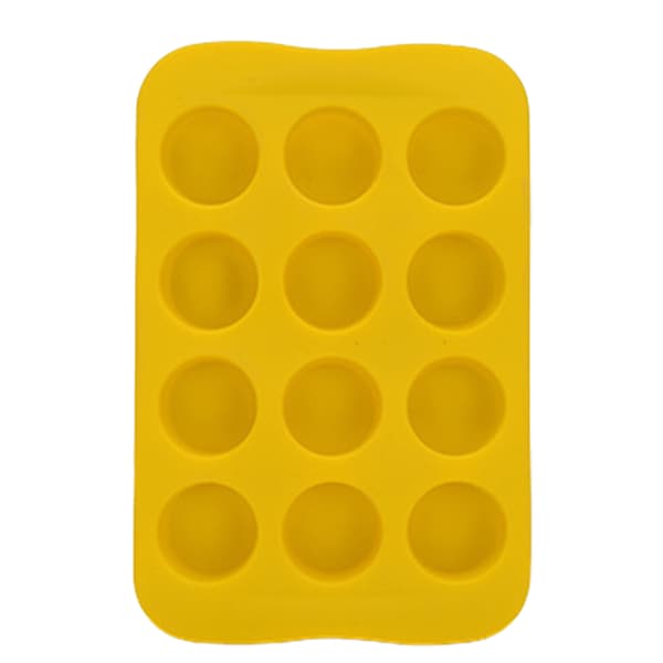 Isbitbrett Matkvalitets silikonisbitbrett Gjenbrukbar sjablong Gul Yellow