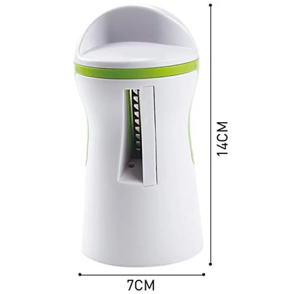 Kraftig Spiralizer Grøntsagsskærer hvid+grøn white+green 14*7cm