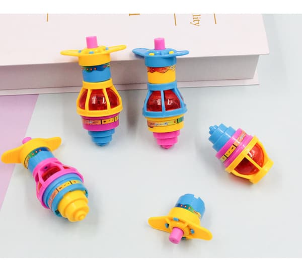 15-pack LED Light Up Flashing UFO Gyro Spinning Top