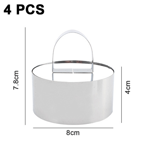 Professionel Bageform, Rustfrit Stål Non-Stick Overflade Alsidig Mousse Bageform til Perfekt Form, Tåler Hyppig Brug, Tåler Opvaskemaskine