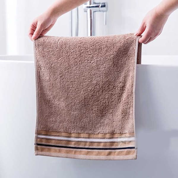 33,5*72,5cm Bamboo Fiber Quick-Drying Towel Soft Microfiber Absorbent Beach Bath Towel Kitchen Clean Solid Color Beige Beige