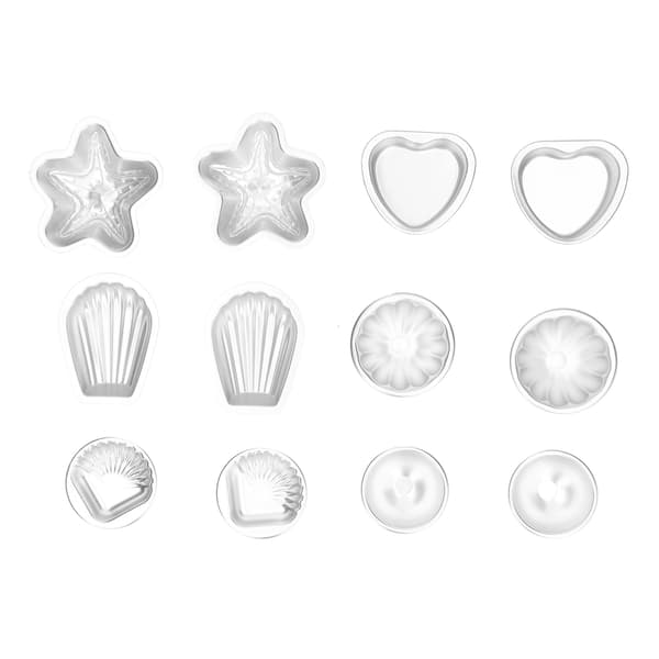 [RM]Aluminiumslegering Kagebageform DIY Badesaltkugleform Sæt 18 Stk