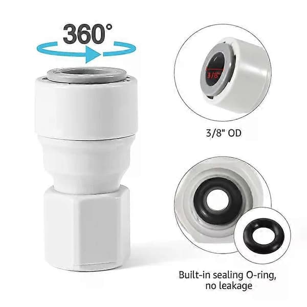Homebrewing Ball Lock Disconnect with Push-fit fitting 3/8 Push-in Quick Connect Beer Tap Easy Connection