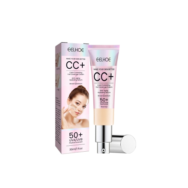 Facial Repair cc Cream med ljusare effekt, lugnar och återfuktar (vit)