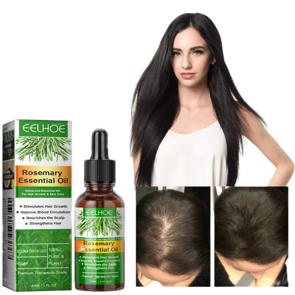 30ml Rosemary Hair Oil ger näring åt hårrötter, stärker hår, förbättrar torrt och frissigt hår, mjukar upp hårvård