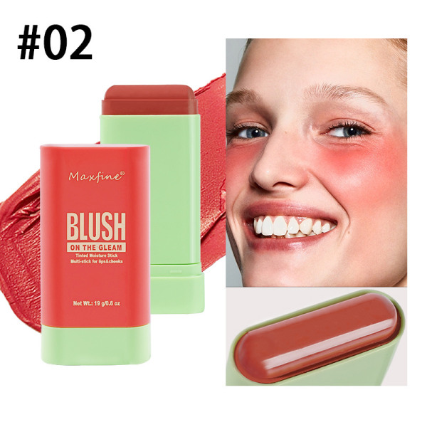 Fleranvändning Makeup Blush Stick, Skönhet, Vattentät Naturlig Naken Makeup, Tonad Solid Moisturizer Stick för ögon Läppar Kind