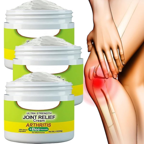 Bee Venom Joint And Bone Therapy Cream, Ultra Strength Joint Relief Cream, Beevana Bee Venom Joint & Bone Therapy Cream Hk Color 3PCS