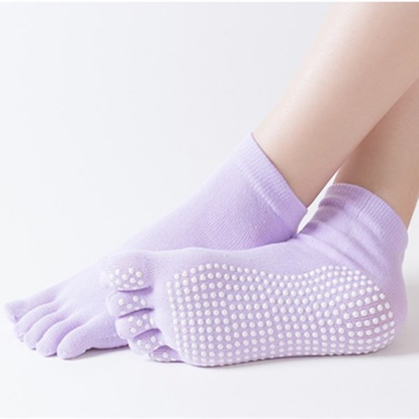 4 par damstrumpor Fahion Slip Finger-separerad Yoga Sock Sport Balett