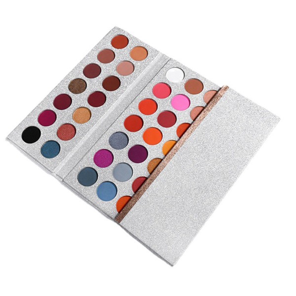 Ögonskuggspalett 63 färger högpigmenterad Långvarig matt glitter Ögonmakeuppalett för makeupartist
