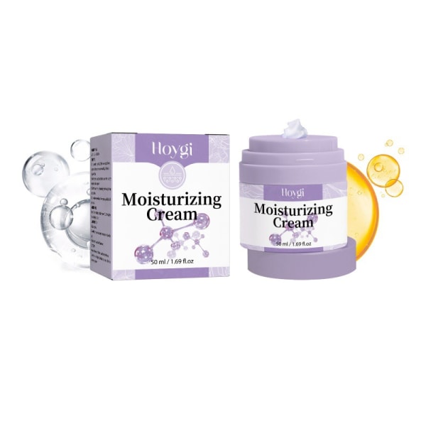 Moisturizing Skin Cream ljusnar upp fina linjer och återfuktar 50 ml (lila modell)