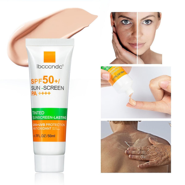 5PCS Whitening Sunscreen Vattentät Anti-svett Uppfriskande Ej fet solkräm