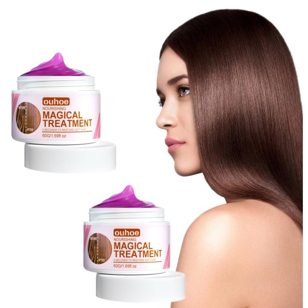 Keratin Silky Hair Mask, Conditioning Moisturizing Hydrating (60 GM) (2 st)