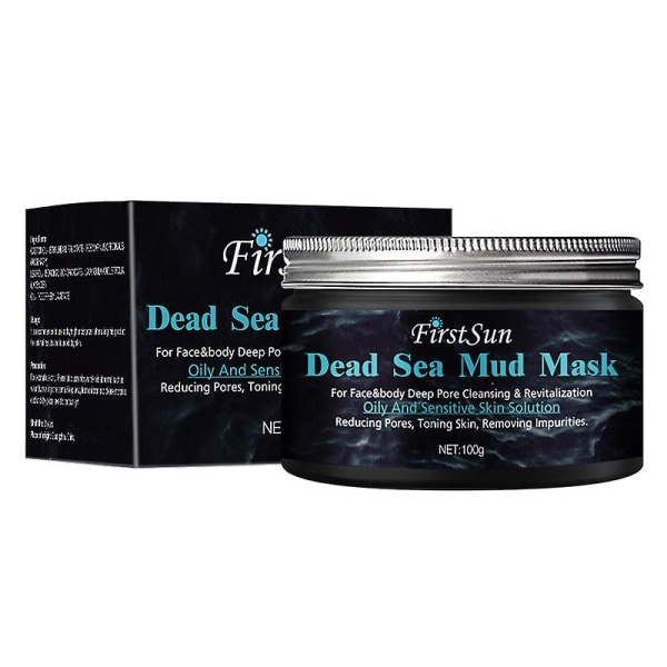 Ny produkt Döda havets lermask för att förbättra ansiktshud, oljekontroll, Ae, ljusare hudton, djuprengörande porer 100g