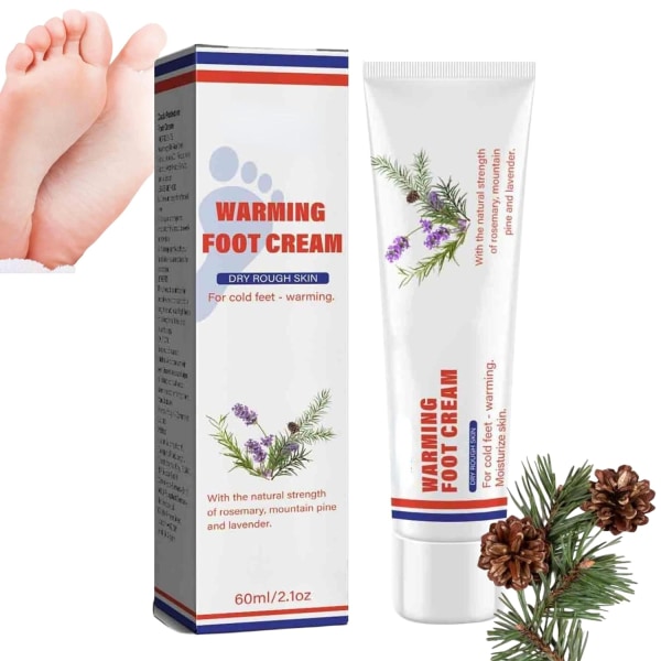 Healthy Heel Crack Cream och Foot Cream för spruckna hälar och torra fötter, Intensiv fotreparation, Hudtorr, Sprickfotreparation Fotkräm