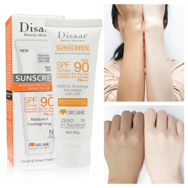 Disaar SPF 90 Facial Body Sunscreen Whitening Sun Cream Sunblock Skin Protective Cream Anti-Aging Oljekontroll Moisturizing,11