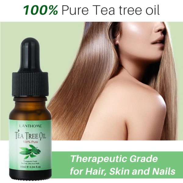 Tea Tree Oil hårtillväxtserum, hårvård, hårtillväxtserum, hårserum, mot håravfall, håravfall och håravfallsbehandling, främjar tjockare hår