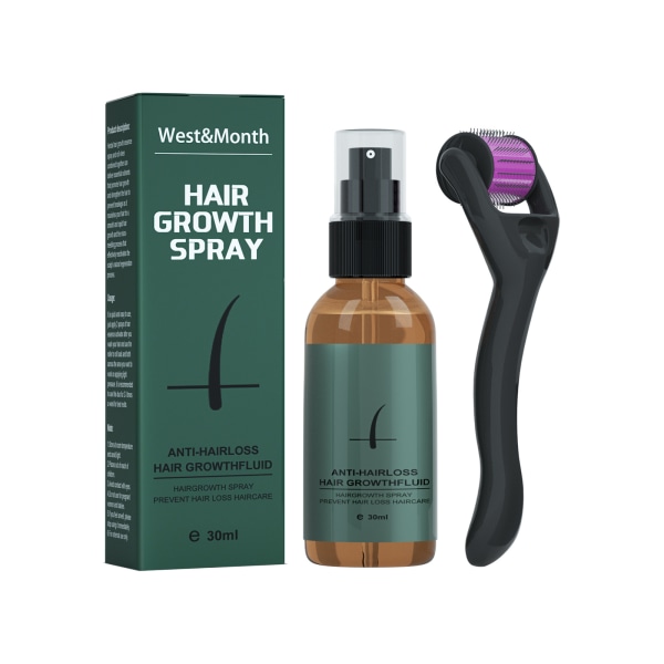 Beard Growth Kit - Hårväxt & hårserum - Beard Growth Oil och Beard Roller - Hårväxt för män - Stimulera skäggväxt med vårt skäggserum an