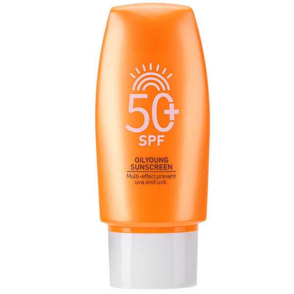 Solskydd SPF50+ Vattentät Solskyddad sommarsolkräm Naturlig växt Ansiktssolvård 50g