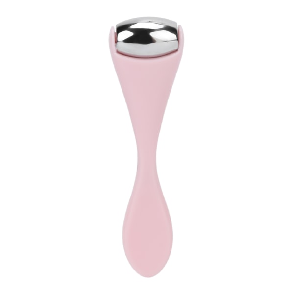 Mini Ice Roller Ansiktsögon Rostfritt stål Bärbar Handhållen Reducera Puffy Ice Massage Roller Rosa