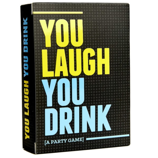 Du skrattar du dricker Helt engelska familjespelkort med dig som skrattar och dricker