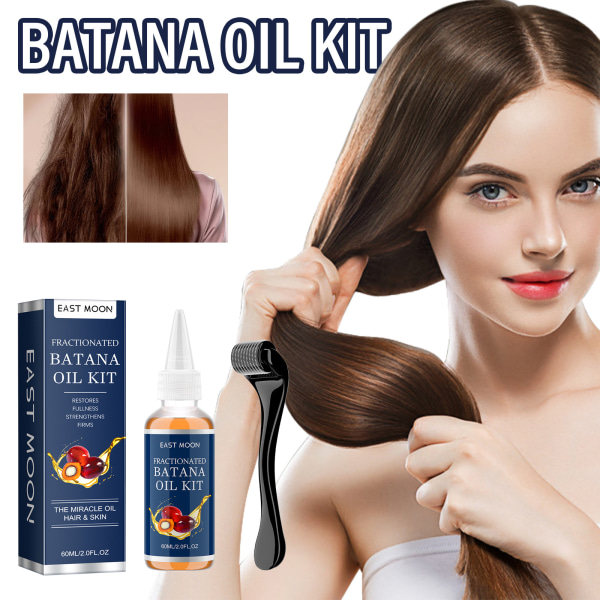 Konditionerande olja Hår Återfuktande & reparerande hår Stärkande & utjämnande massage hårolja 60ml+rulle*2