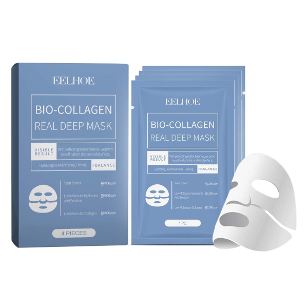Collagen Deep Mask, Korean Bio-Collagen Deep Mask, Korean Pure Collagen Mask, Korean Deep Deep Hydrating and Firming, Anti-rynkle Moisturizing Lifting Mas
