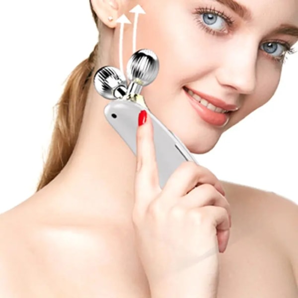 Microcurrent Facial Massager Roller Beauty Instrument Anti Aging Wrinkles Tool