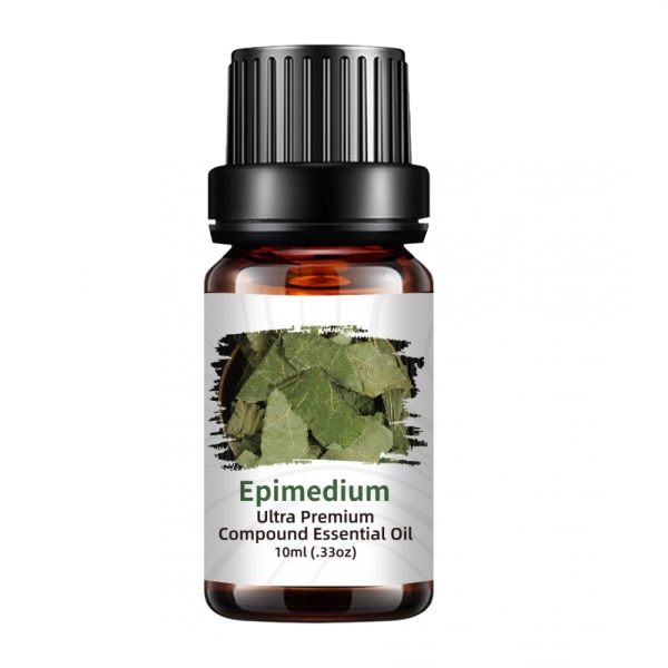 Epimedium eterisk olja för män Långvarig Stark Värmande Yang Närande Massageolja Intim No Wash Oil 10ml Prov *4