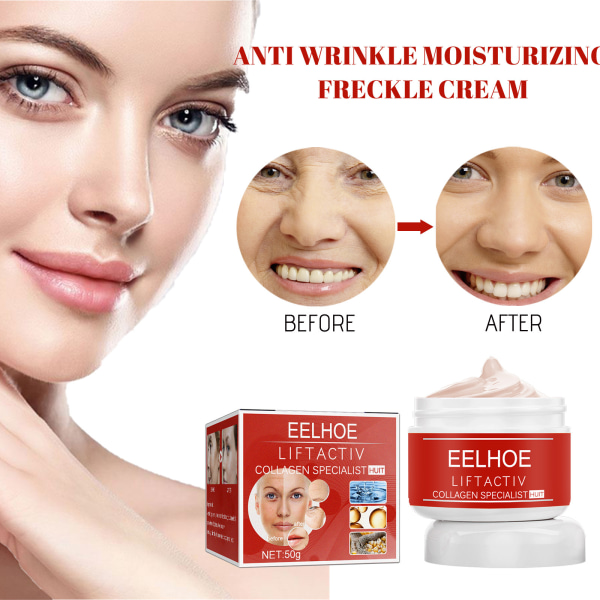 Retinol Cream Anti Rynkor och Anti Dark Spots Naturlig | 100 % YUKA | Tillverkad i Frankrike | Återfuktande ansiktshalskräm | Kraftfull anti-rynk |