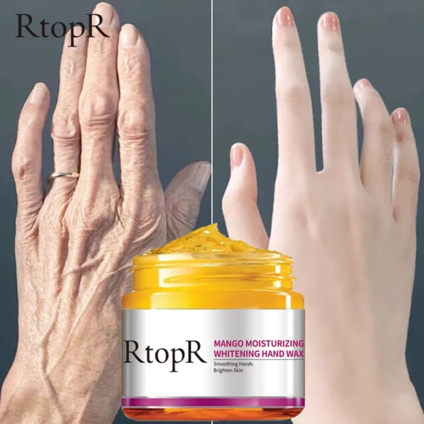 RtopR Mango Tear Hand Wax Whitening Skin Hand Mask Repair Exfoliating Callus Film Anti-aging Hand Cream 50g