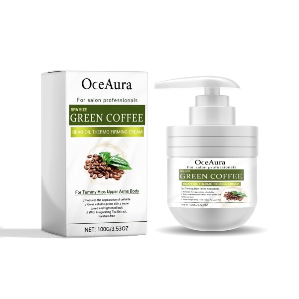 Gröna kaffebönor Oil Firming Cream återfuktar, återfuktar och stramar upp kroppens hud, mild, uppfriskande och varaktig doft
