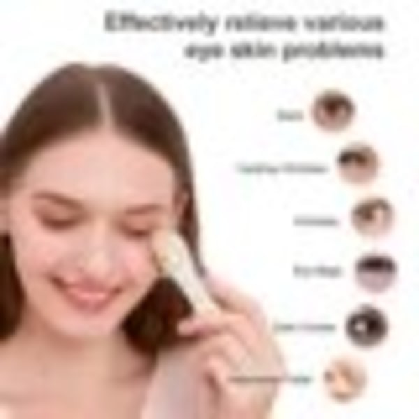 EMS Electric Eye Massager Skin Lift LED Photon Therapy Vibration Uppvärmd Anti-aging Skrynkborttagningsenhet Mörk cirklar Svullnad