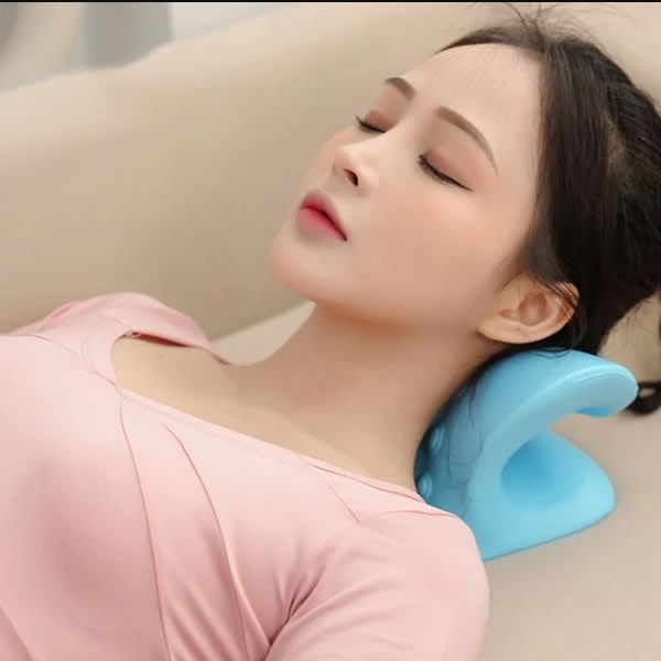 Neck Traction Kudde Original Cloud Shape Neck Stretcher svart