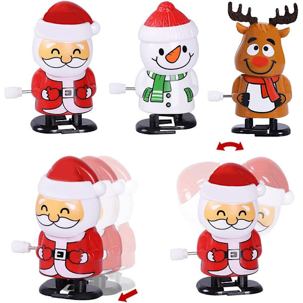 18 stk Julegave-Julepynt Opptrekkbare Lekeassortering for Julefestgaver Godteriposefyll (Jul)
