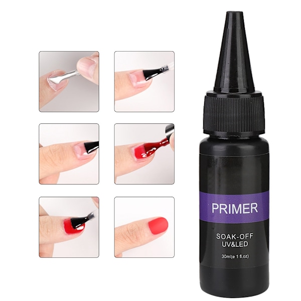 30ML Negleforlængelsespulver Soak Off UV/LED Lampe Primer Negledekoration Manicure Værktøjer