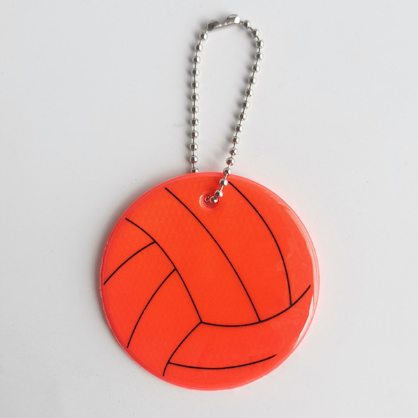 Sikkerhetsreflektor anheng, nøkkelring, nattsikkerhetsreflektor, reflektoranheng for barn, reflektor til skolebag Orange 0.03