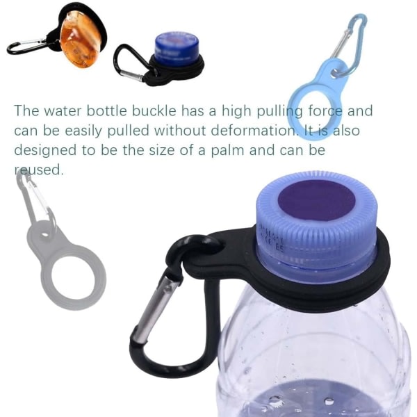 4-delat vattenflaskspänne - Säkerhetsflaskhållare med karbinhake bältesklämma