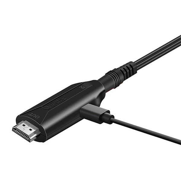 SCART till HDMI-omvandlarkabel 1080P/720P med USB-kablar SCART I - Perfet