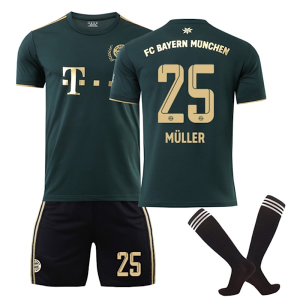 2022-23 Bayern München Ny Sæson Guldtrøje Special Edition MULLER 25 - WELLNGS MULLER 25 MULLER 25 M