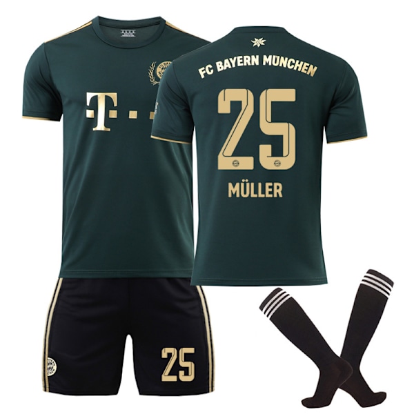 2022-23 Bayern München Uusi Kausi Kultapaita Special Edition MULLER 25-WELLNGS MULLER 25 MULLER 25 20