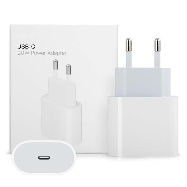 20W USB-C Snabbladdare för Vägguttag i Vitt - Kompatibel med iPhone[BT] white