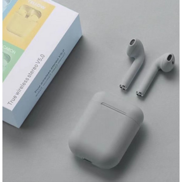 i12 trådløse Bluetooth-hodetelefoner TWS Touch Bluetooth-hodetelefoner gray