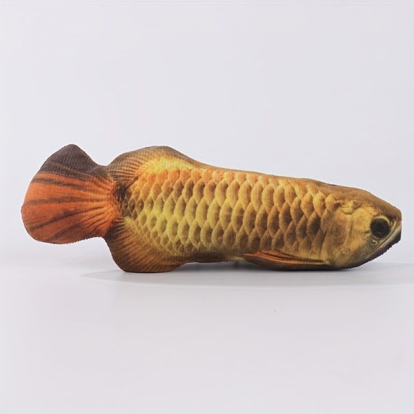 1 st söt fiskdesign katt leksak plyschleksak, interaktiv leksak för katt och hundtillbehör Grass Carp